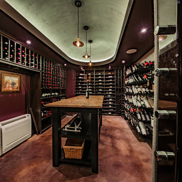 Modern Industrial Wine Cellar