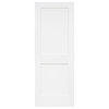 2-Panel Kimberly Bay Door, Interior Slab Shaker, White, 1.375"x32"x80"