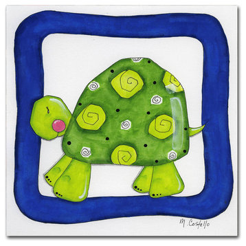 Maureen Lisa Costello 'Favorite Pets Turtle' Canvas Art, 35" x 35"
