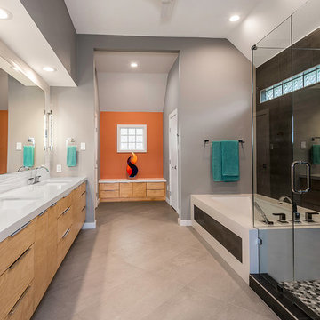 Sleek Modern Master Bath