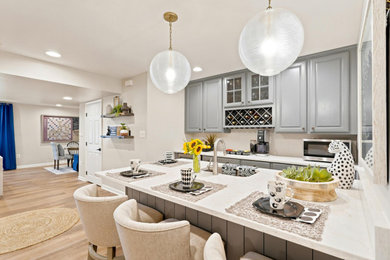 Inspiration for a transitional basement remodel in DC Metro
