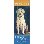 BetterWall - Jamie Wyeth Kleberg Street Banner Wall Art - From the Denver Art Museum, an authentic, limited edition street banner to display in your home as spectacular wall art. Jamie Wyeth's portrait of his loveable dog, Kleberg is featured on this large-scale authentic piece of art. Inspired by Petey from The Little Rascals, Jamie painted a black circle around the eye of his yellow lab, Kleberg, one day when he wandered up to the easel. Kleberg and his endearing circled eye, which was touched up with mustache dye throughout his life, was the subject for many studies and paintings.