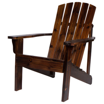 Shine Company 8616BB Vineyard Adirondack Chair, Burnt Brown