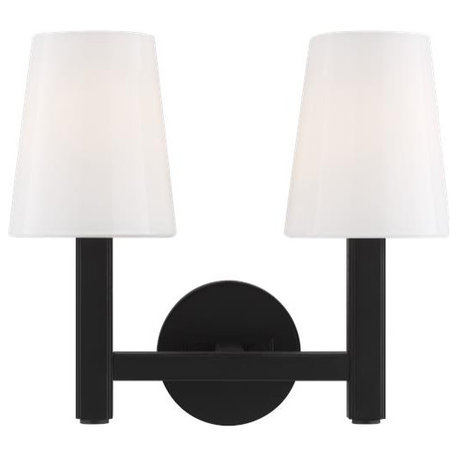 Generation Lighting, TV1122AI, 2-Light Vanity, Aged Iron
