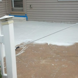 Patio Concrete overlay - Flooring