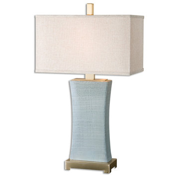 Uttermost Cantarana Table Lamp, Blue-Gray