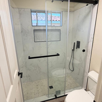 Modern Walk-In Shower & Bathroom Remodel | Solana Beach, CA