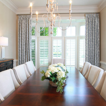 Dining Room Drapes for Bay Window