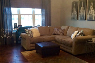 Inspiration for a contemporary living room remodel in Other