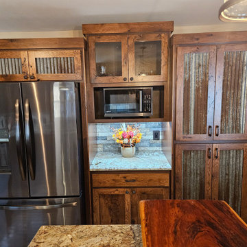 Rustic Kitchen Remodel Done in Hickory Cabinets