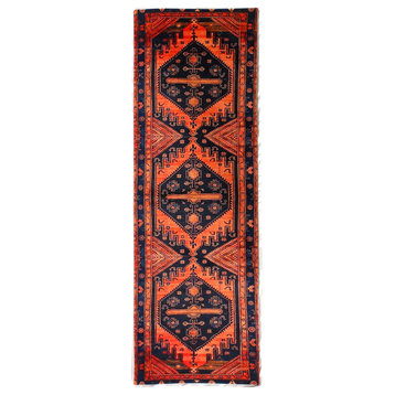 Vintage Bakhtiari Design Velvet Table Cloth 1'3''x3'11''