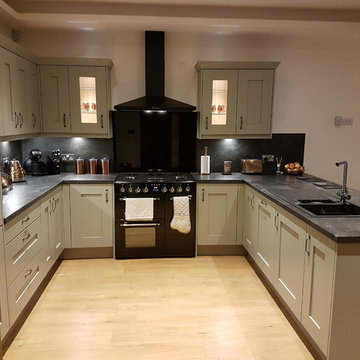 An Innova Malton Lamp Room Grey Kitchen - Real Customer Kitchens