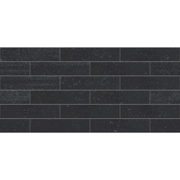 Shaw 194TS Geoscape - 3" x 10" Rectangle Wall Tile - Glossy - Black