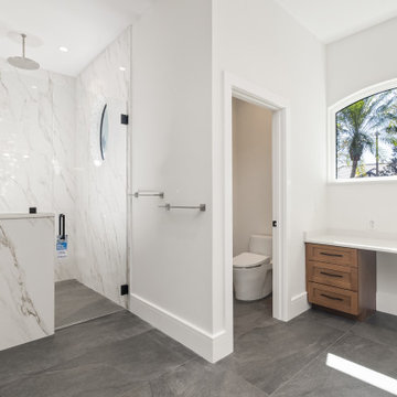 Fully Custom Transitional Master Bathroom