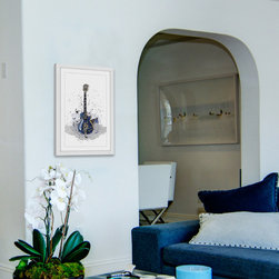 Guitare Bleue Sans Texte - Products