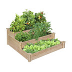 Four Tiered Hanging Vertical Garden - Contemporary - Outdoor Pots And