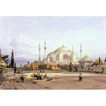 Eduard Hildebrandt View of the Hagia Sophia in Constantinople Wall Decal
