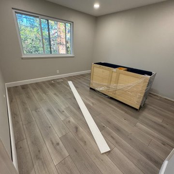 Home Remodel/ One Bath/paint/popcorn removal/LED Can lights/baseboards/Flooring