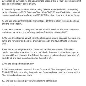 How to clean your home from the virus. This is how we are cleaning ours homes.