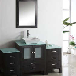 Glass Bathroom Vanities - Bathroom Vanities And Sink Consoles