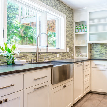 kitchen with industrial touches