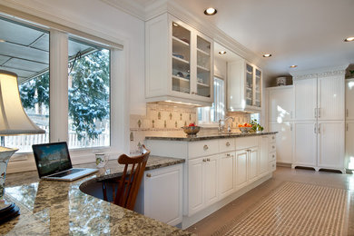 Elegant kitchen photo in Denver