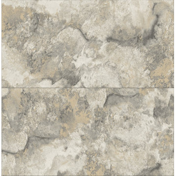 Aria Light Grey Marbled Tile Wallpaper Bolt
