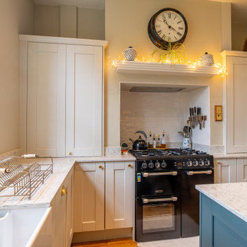 Kensington Kitchen in Mussel & Heritage Green by Creating Spaces
