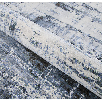 Couristan Easton Abstract Mosaic Area Rug, Slate, 2'x3'7"