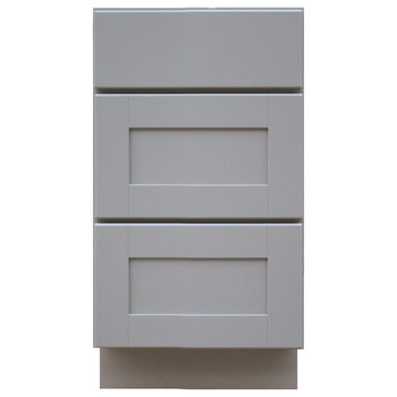 Sunny Wood GSB18D-A Grayson 18"W Drawer Base Cabinet - Dove Gray