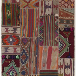 Kilim Patchwork Rug - Area Rugs