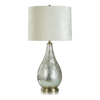 Antique Brass Base Touch Table Lamps With Cream Shades (Pair) – Julian  Charles Home