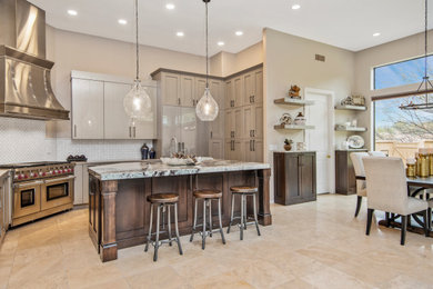 Example of a trendy kitchen design in Other