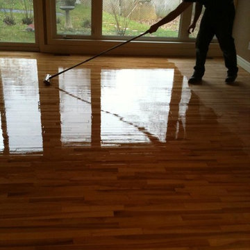 Refinished hardwood floors