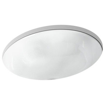 Kohler Sartorial Herringbone In White On Caxton Under-Mount Bathroom Sink, White
