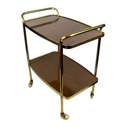 COSCO Mid-Century Modern Bar Cart - SOLD - Accent Chests And Cabinets