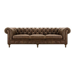 Wessex Leather Grand Sofa - Sofas