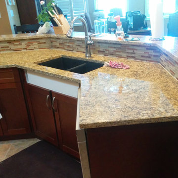 Crystalina Gold Kitchen remodel
