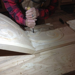 Hand Carved Alder Vanity Front - Bathroom Vanities And Sink Consoles