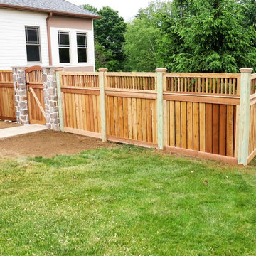 Red Cedar framed fence