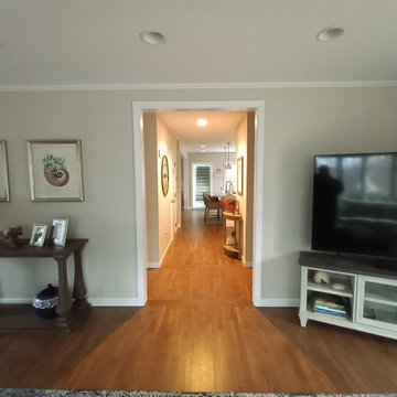 Finished new opeing from living room to kitchen and bonus room