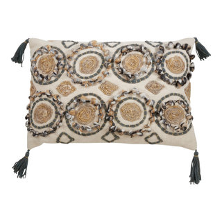 Pillow Throw Ararat 18x28 28x18 Beige Multi-Color Multi Multi-Colored