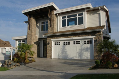 Inspiration for a contemporary exterior home remodel in Vancouver