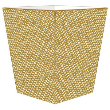 Berkely Gold Wastepaper Basket
