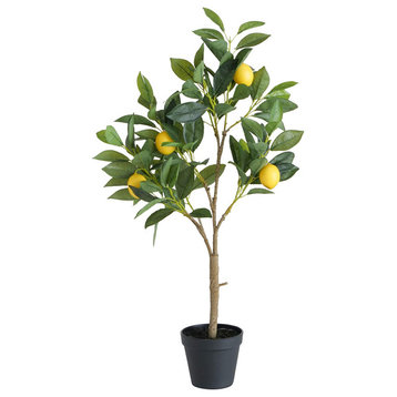 Faux Lemon Tree, 28.25 Inches