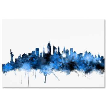 "New York Skyline II" Canvas Art by Michael Tompsett