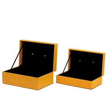 Orinoco Decorative Box, Yellow