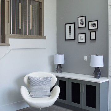 Warm grey used in living room of new build by K Colour