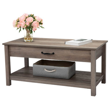 Lifting Coffee Table, Water Mine Gray