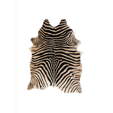 Togo 5' X 7' Cowhide Rug African Zebra